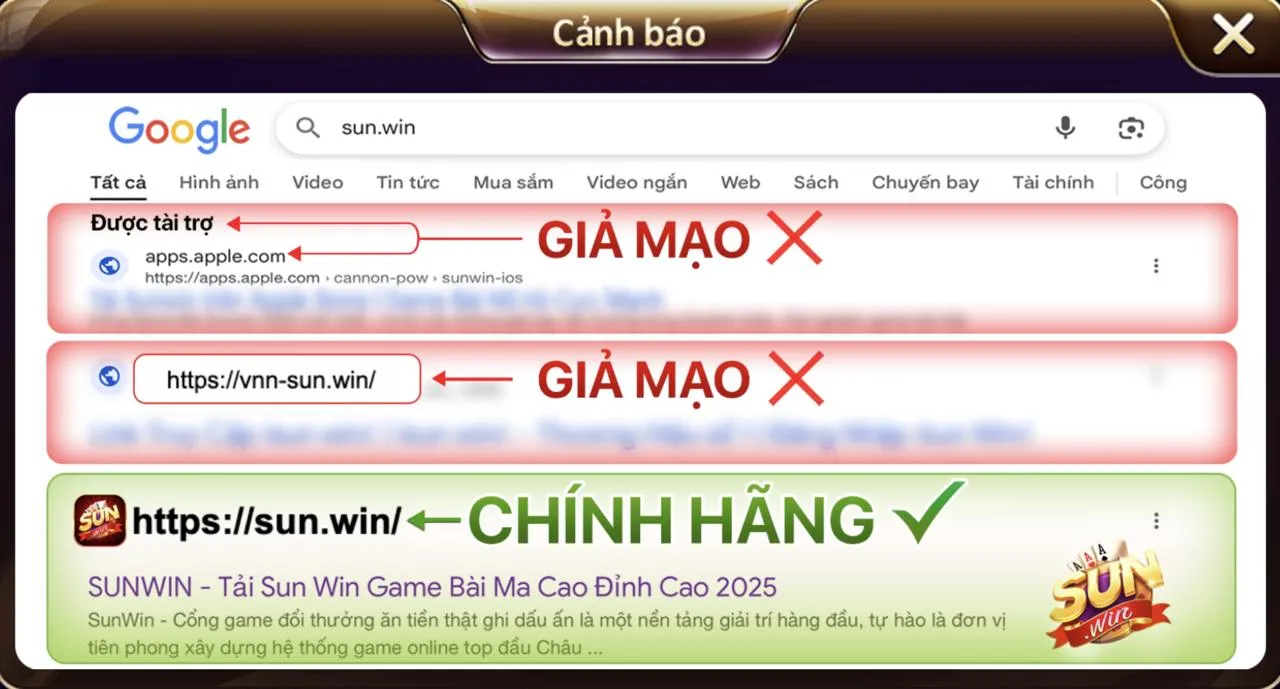 Sunwin thật chỉ có tại sun.win – Tránh các biến thể giả 3 Dấu hiệu nhận biết trang Sunwin giả